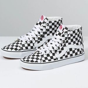 Checkerboard Sk8 Hi Vans